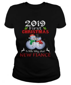 2019 First Christmas with My Hot New Fiance sweater  Classic Ladies