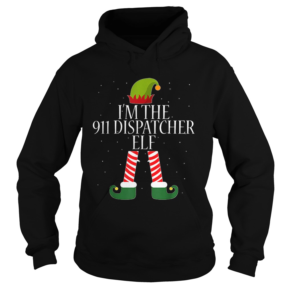 911 Dispatcher Elf Funny Christmas Elves Hoodie