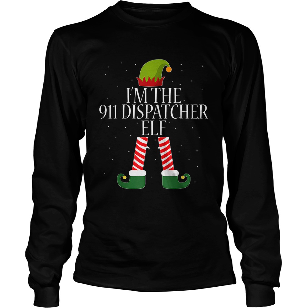 911 Dispatcher Elf Funny Christmas Elves LongSleeve