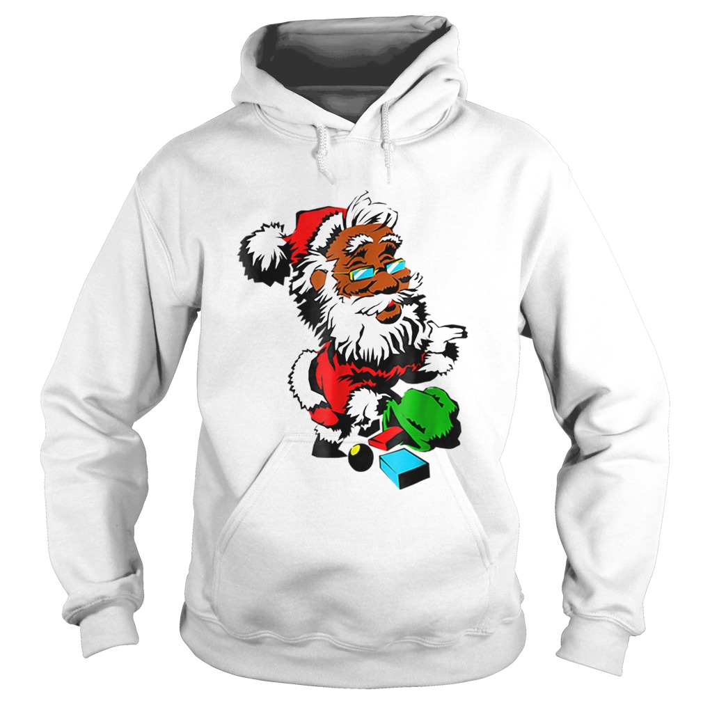 African American Santa Claus Christmas Hoodie