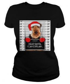 Airedale Terrier Lover Santa Hat Dog Christmas  Classic Ladies