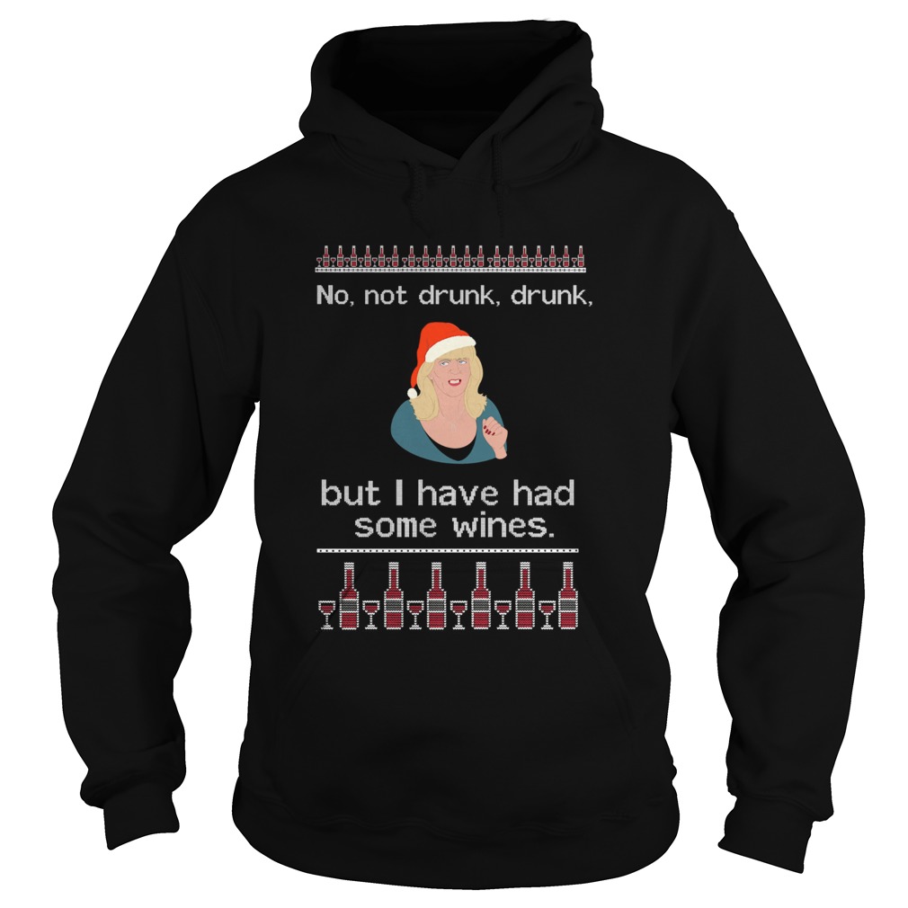 Alison Steadman No Wines Ugly Christmas Hoodie