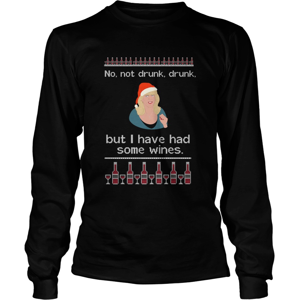 Alison Steadman No Wines Ugly Christmas LongSleeve