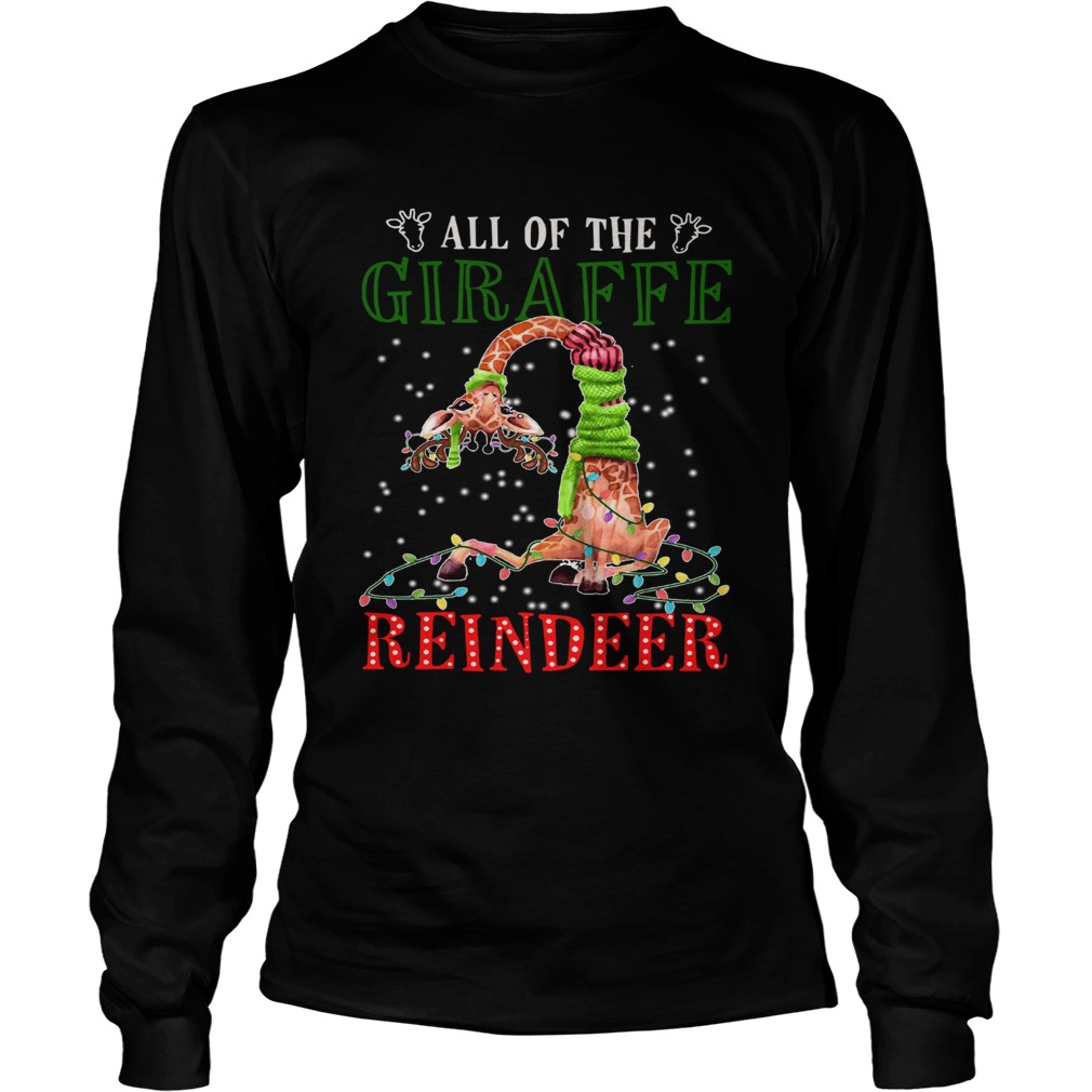 All of the Giraffe reindeer light christmas LongSleeve