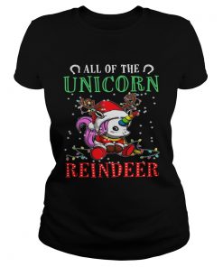 All of the Unicorn reindeer light christmas  Classic Ladies