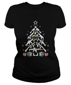 Assault Rifle Handgun Christmas Tree  Classic Ladies