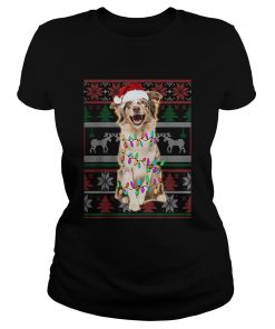 Australian Shepherd Ugly Sweater Christmas  Classic Ladies