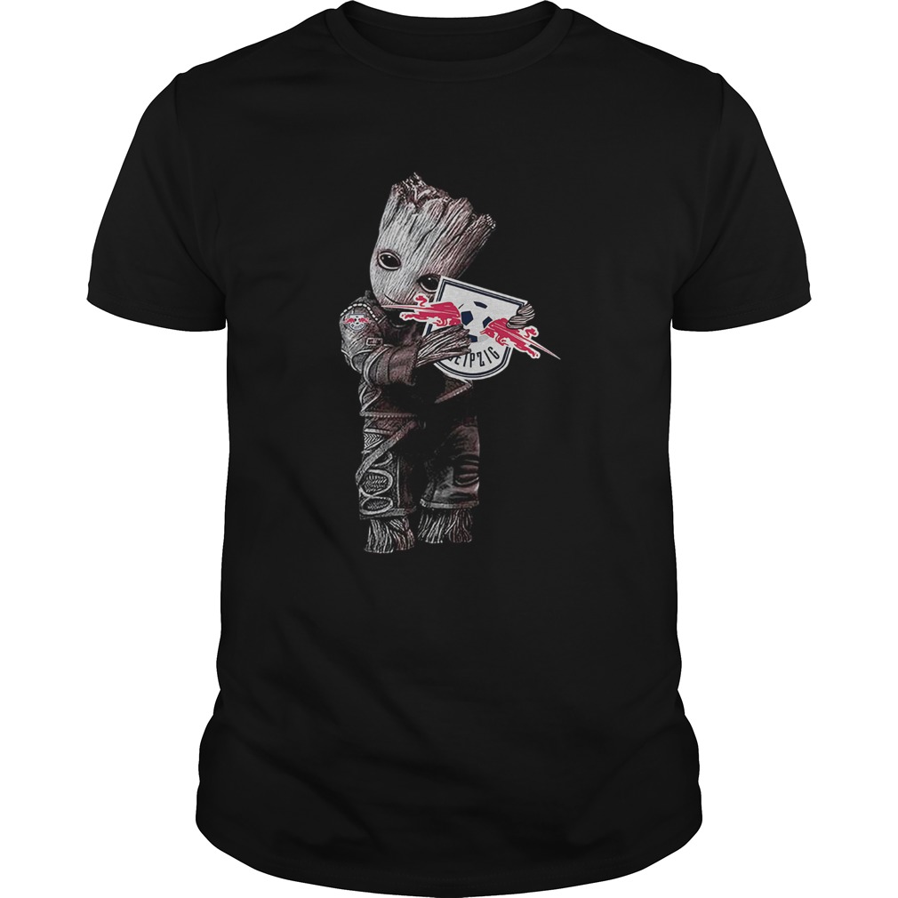 Baby Groot hug RB Leipzig shirt