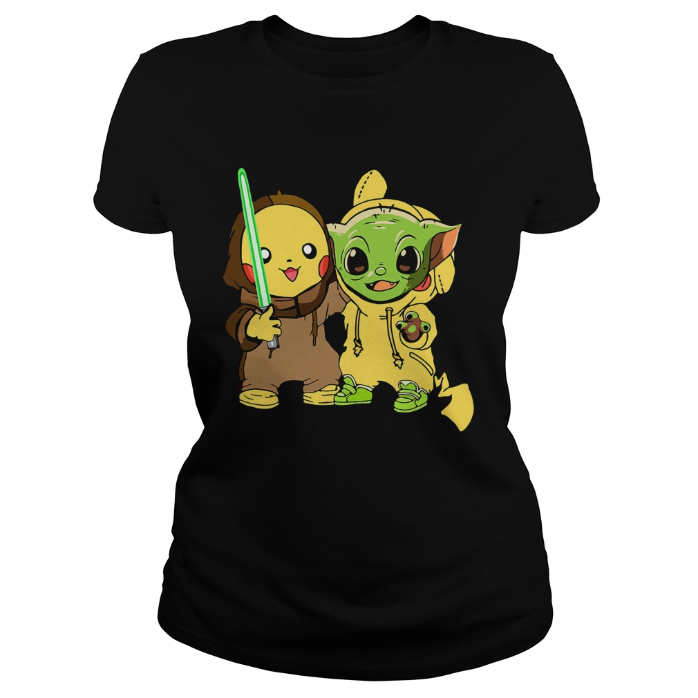 Baby Yoda And Baby Pikachu Classic Ladies