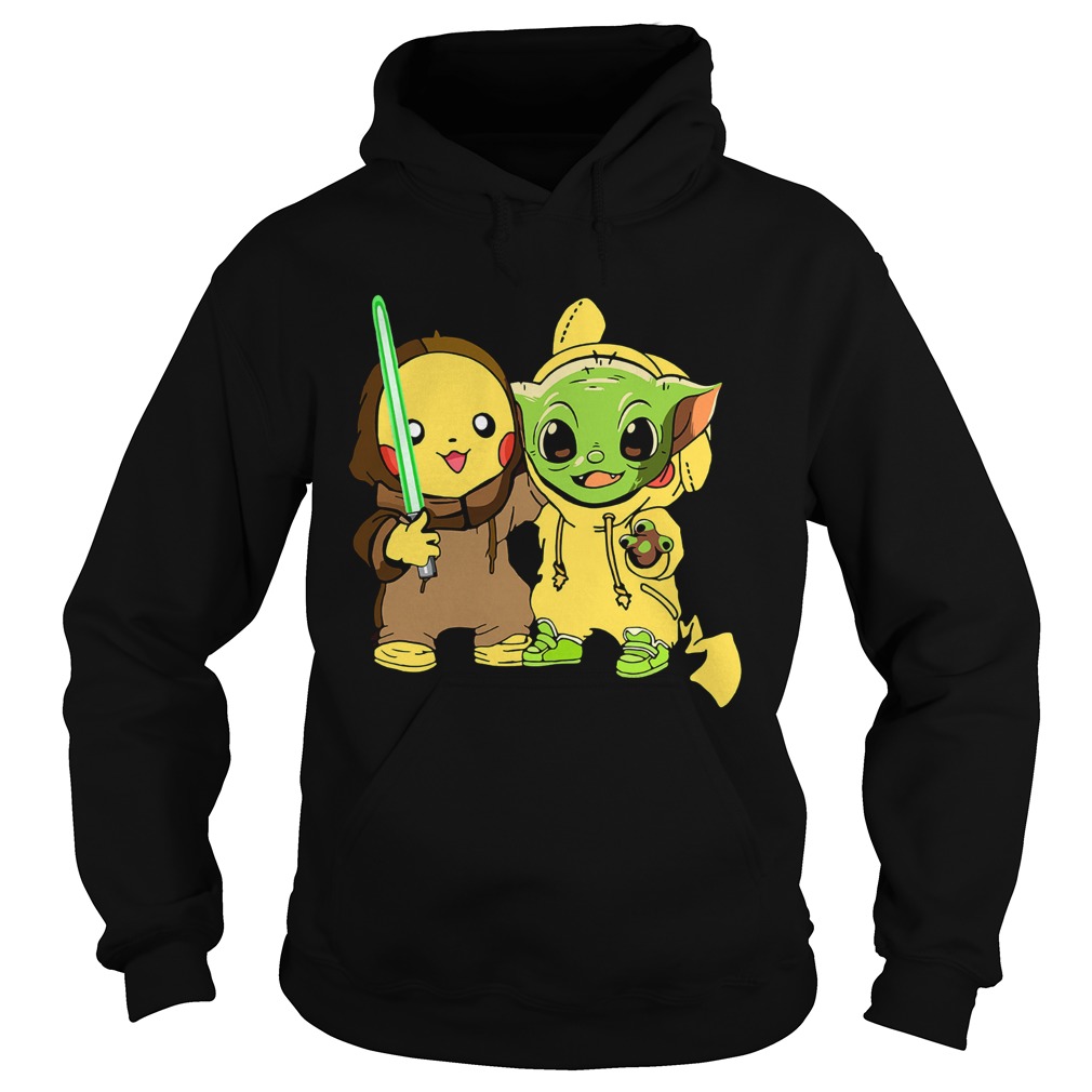 Baby Yoda And Baby Pikachu Hoodie