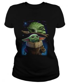 Baby Yoda And Master Yoda Galaxy Star Wars  Classic Ladies