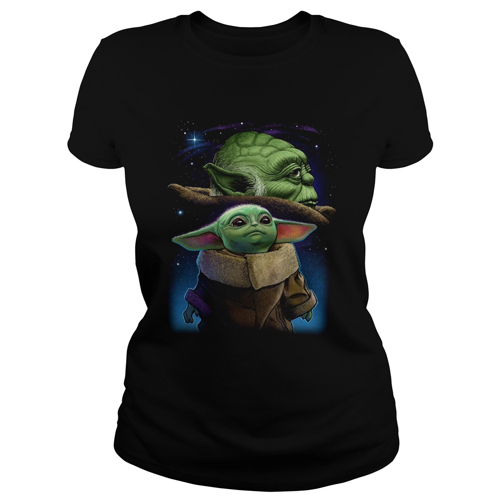 Baby Yoda And Master Yoda Galaxy Star Wars Classic Ladies