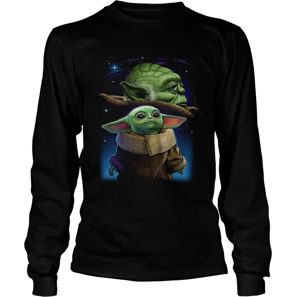 Baby Yoda And Master Yoda Galaxy Star Wars LongSleeve