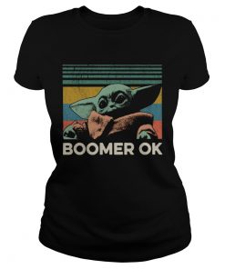 Baby Yoda Boomer Ok Vintage  Classic Ladies