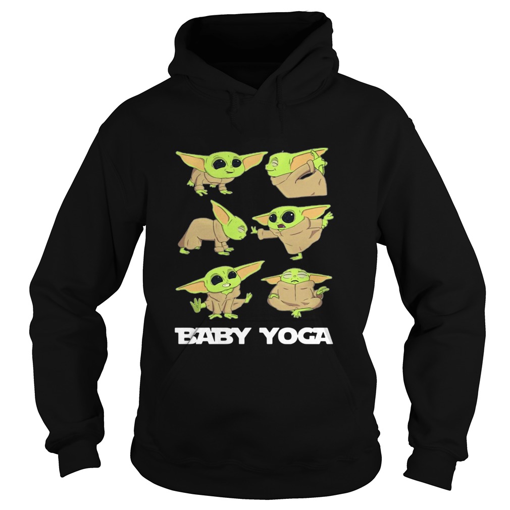 Baby Yoda Doing Yoga The Mandalorian Hoodie