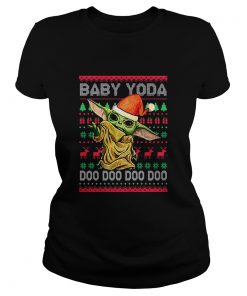 Baby Yoda Doo Doo Doo ugly Christmas  Classic Ladies