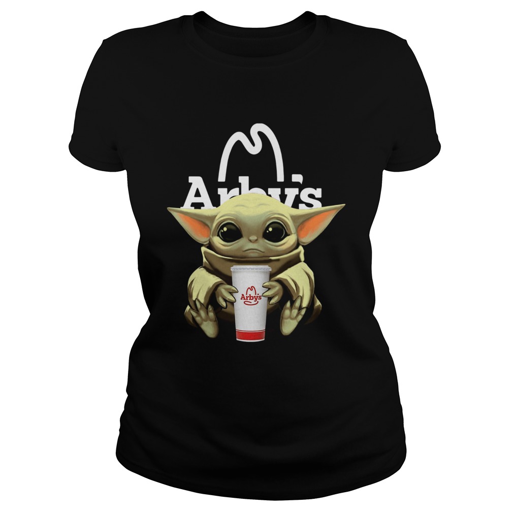 Baby Yoda Hug Arbys Classic Ladies