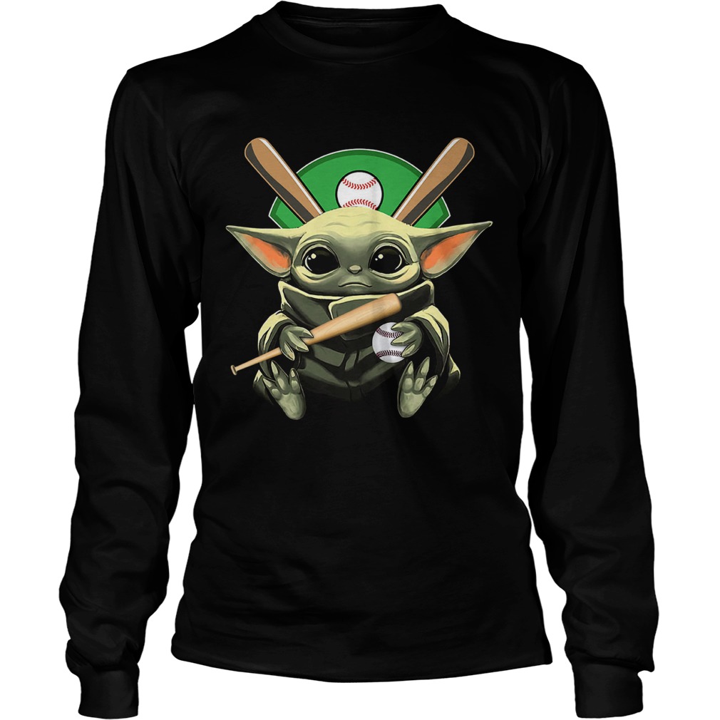 Baby Yoda Hug Baseball LongSleeve