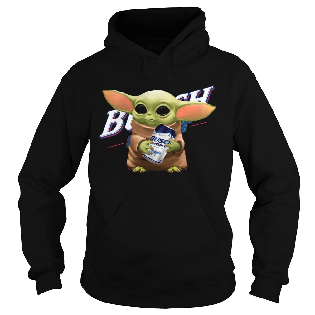 Baby Yoda Hug Busch Light Hoodie