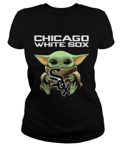 Baby Yoda Hug Chicago White Sox  Classic Ladies