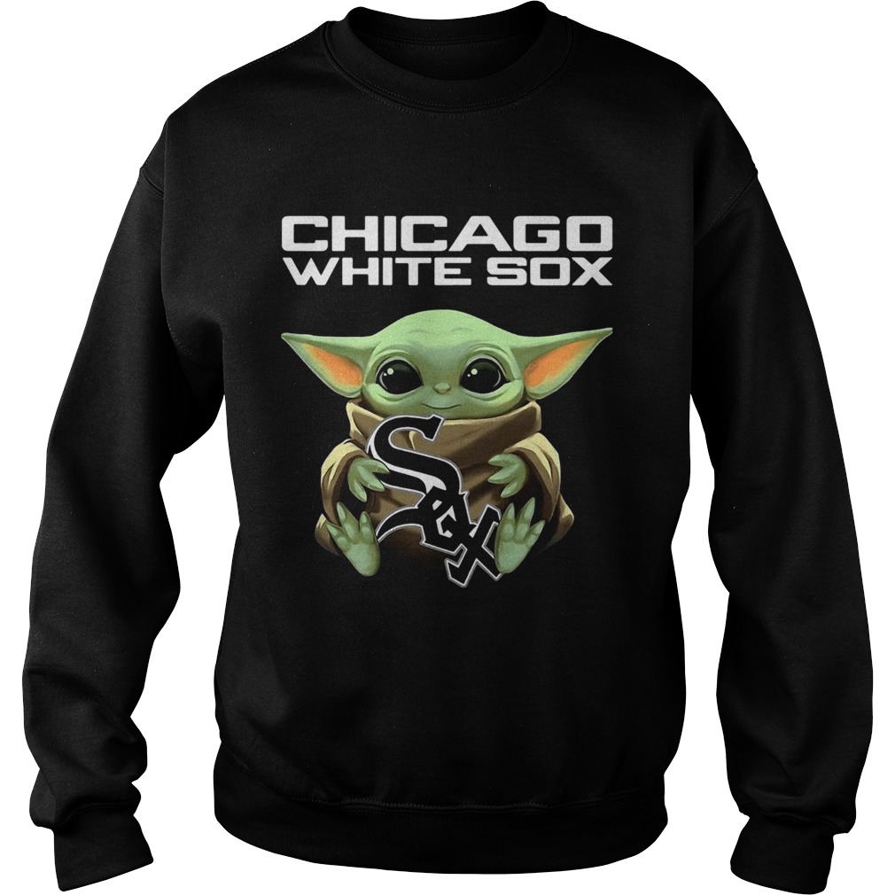 Baby Yoda Hug Chicago White Sox Sweatshirt