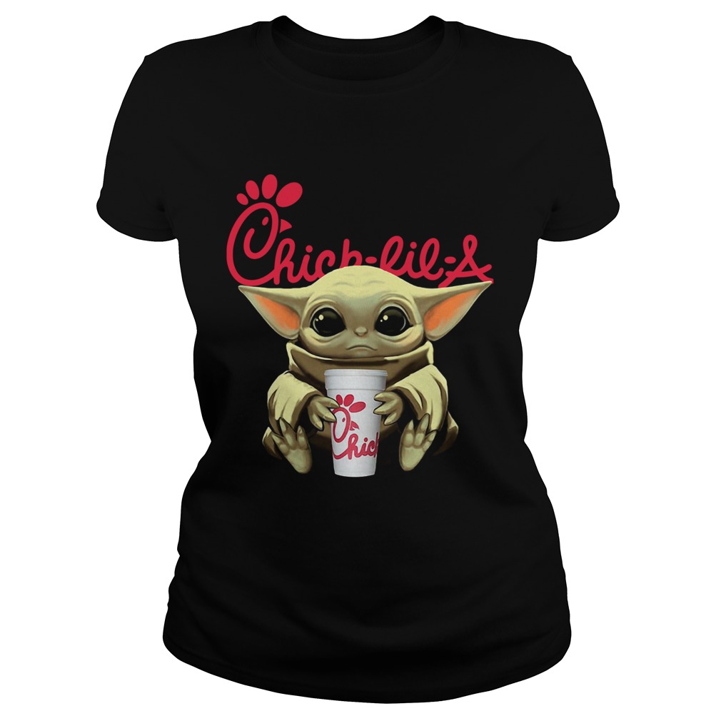 Baby Yoda Hug Chick Fil A Classic Ladies