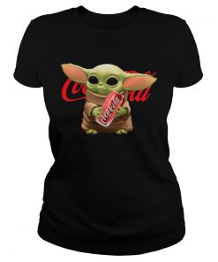 Baby Yoda Hug Coca Cola  Classic Ladies