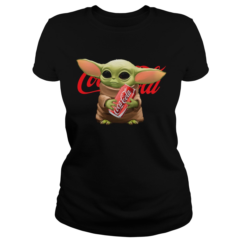 Baby Yoda Hug Coca Cola Classic Ladies