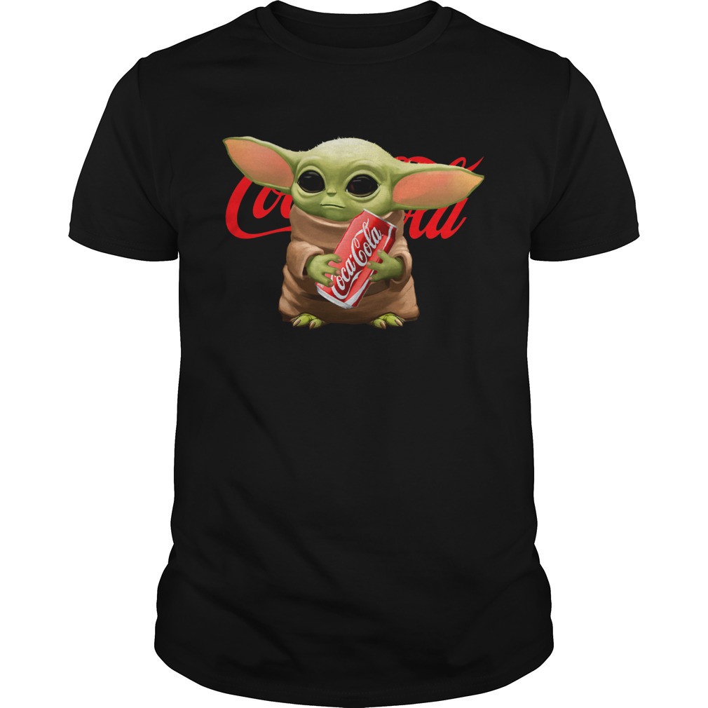 Baby Yoda Hug Coca Cola shirt