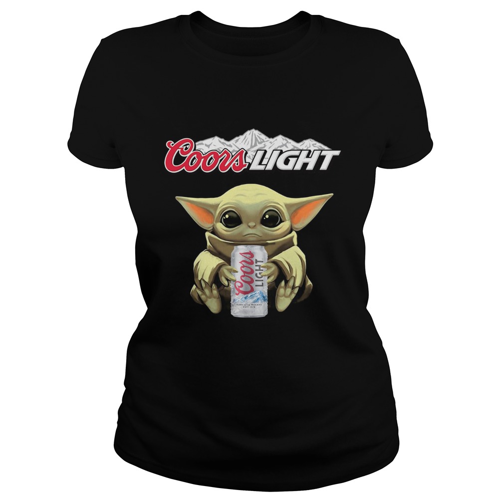 Baby Yoda Hug Coors Light Classic Ladies