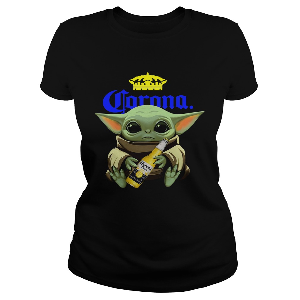 Baby Yoda Hug Corona Classic Ladies