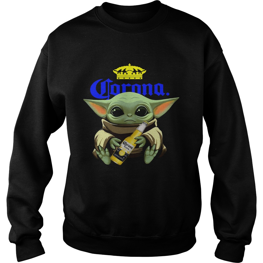 Baby Yoda Hug Corona Sweatshirt