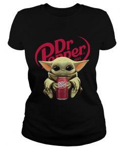 Baby Yoda Hug Dr Pepper  Classic Ladies