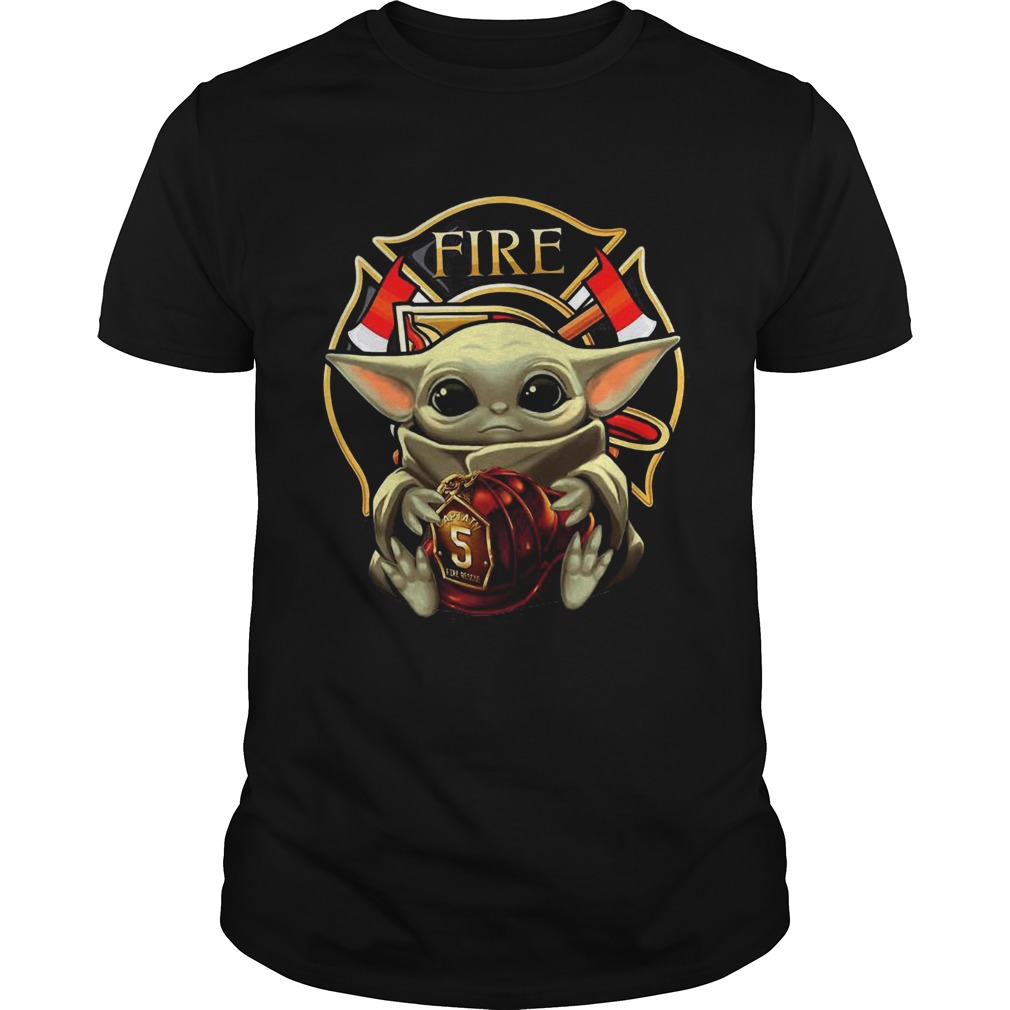 Baby Yoda Hug Flaptatn Fire Reside shirt