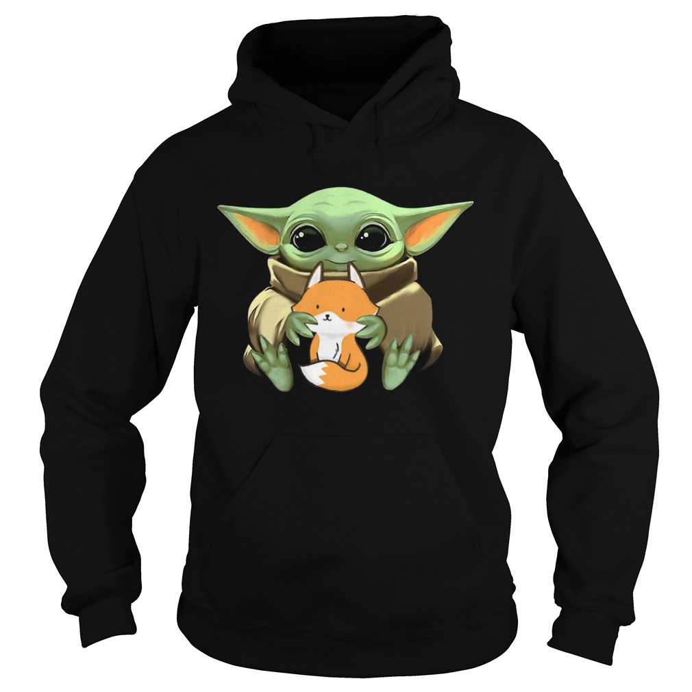 Baby Yoda Hug Fox Hoodie