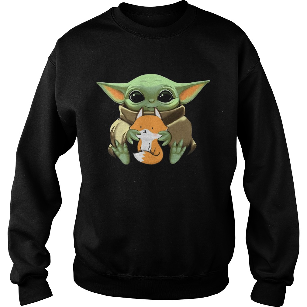 Baby Yoda Hug Fox Sweatshirt