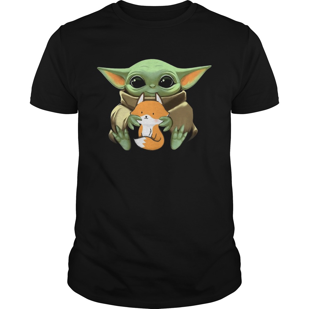 Baby Yoda Hug Fox shirt