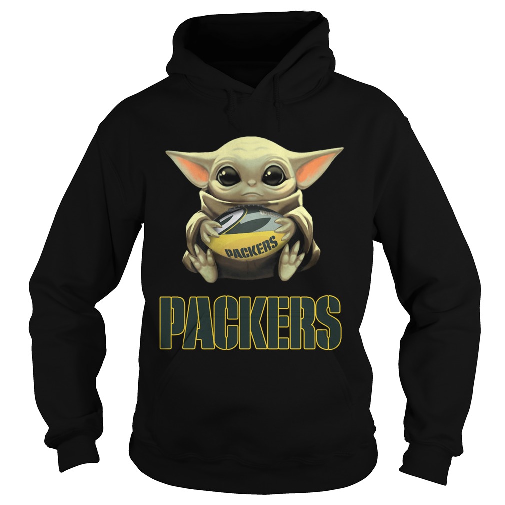 Baby Yoda Hug Green Bay Packer Hoodie