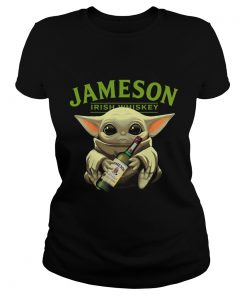 Baby Yoda Hug Jameson Irish Whiskey  Classic Ladies