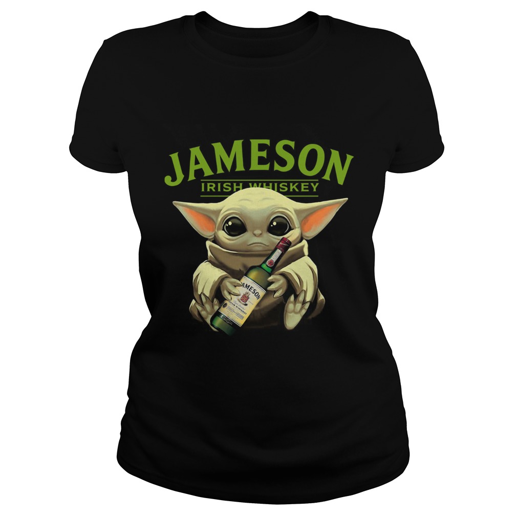 Baby Yoda Hug Jameson Irish Whiskey Classic Ladies