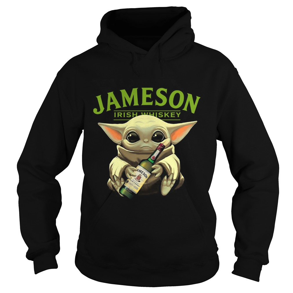 Baby Yoda Hug Jameson Irish Whiskey Hoodie