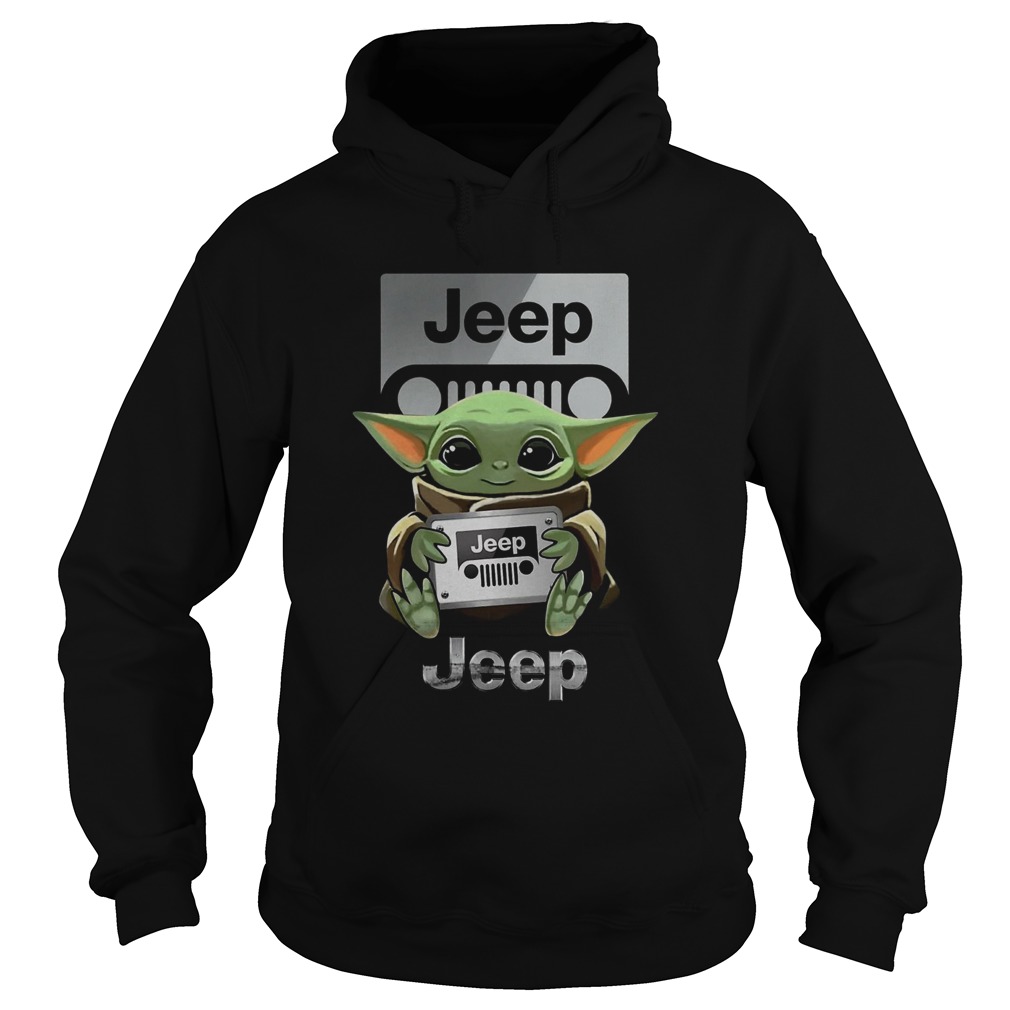 Baby Yoda Hug Jeep Hoodie