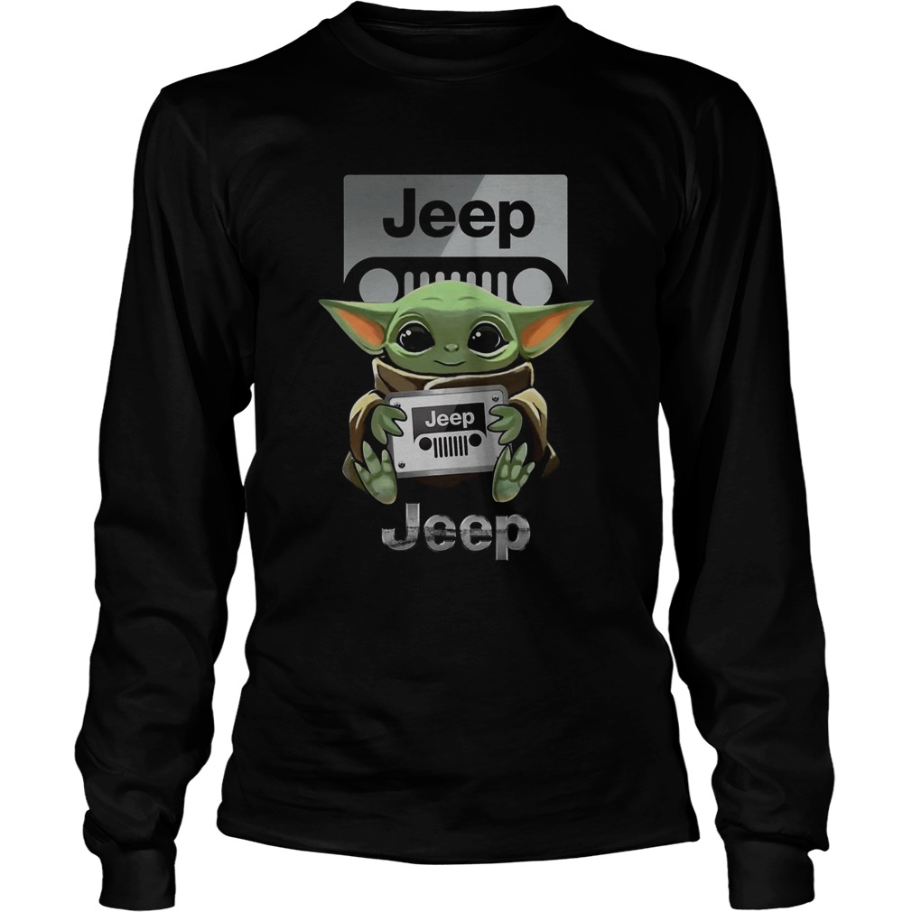 Baby Yoda Hug Jeep LongSleeve