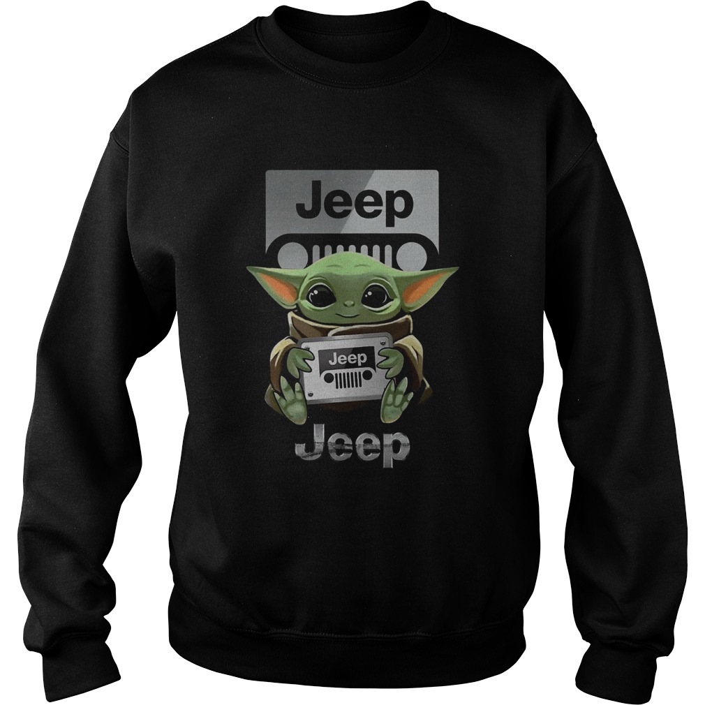 Baby Yoda Hug Jeep Sweatshirt