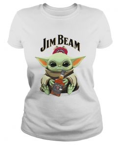 Baby Yoda Hug Jim Beam  Classic Ladies