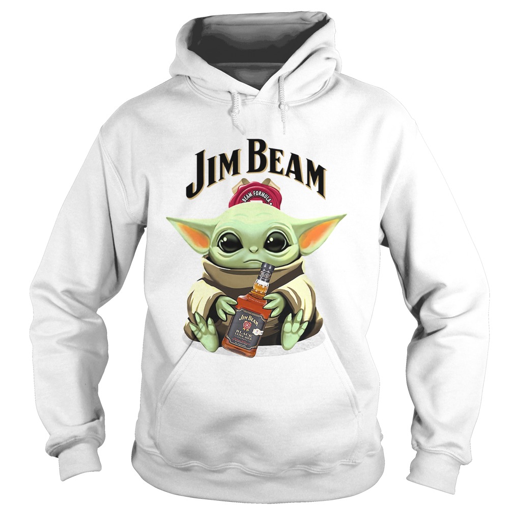 Baby Yoda Hug Jim Beam Hoodie