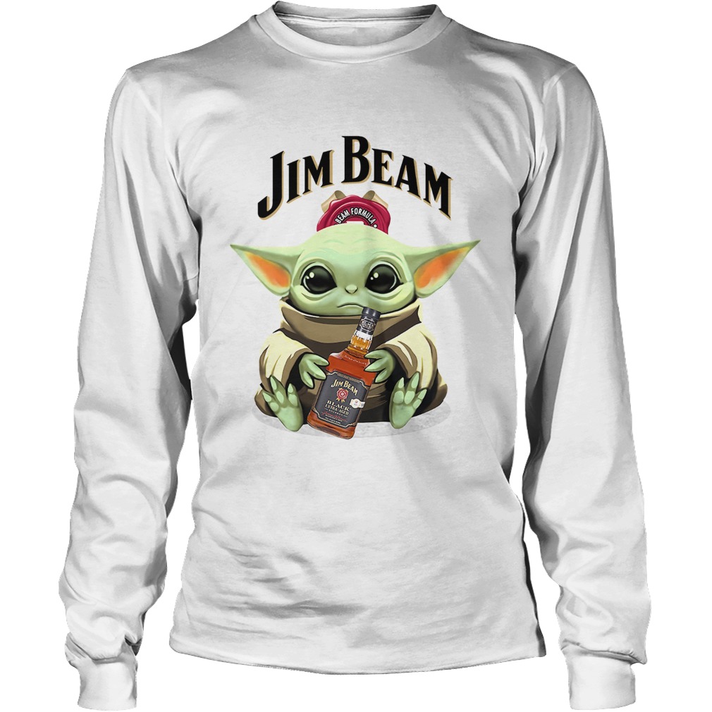 Baby Yoda Hug Jim Beam LongSleeve