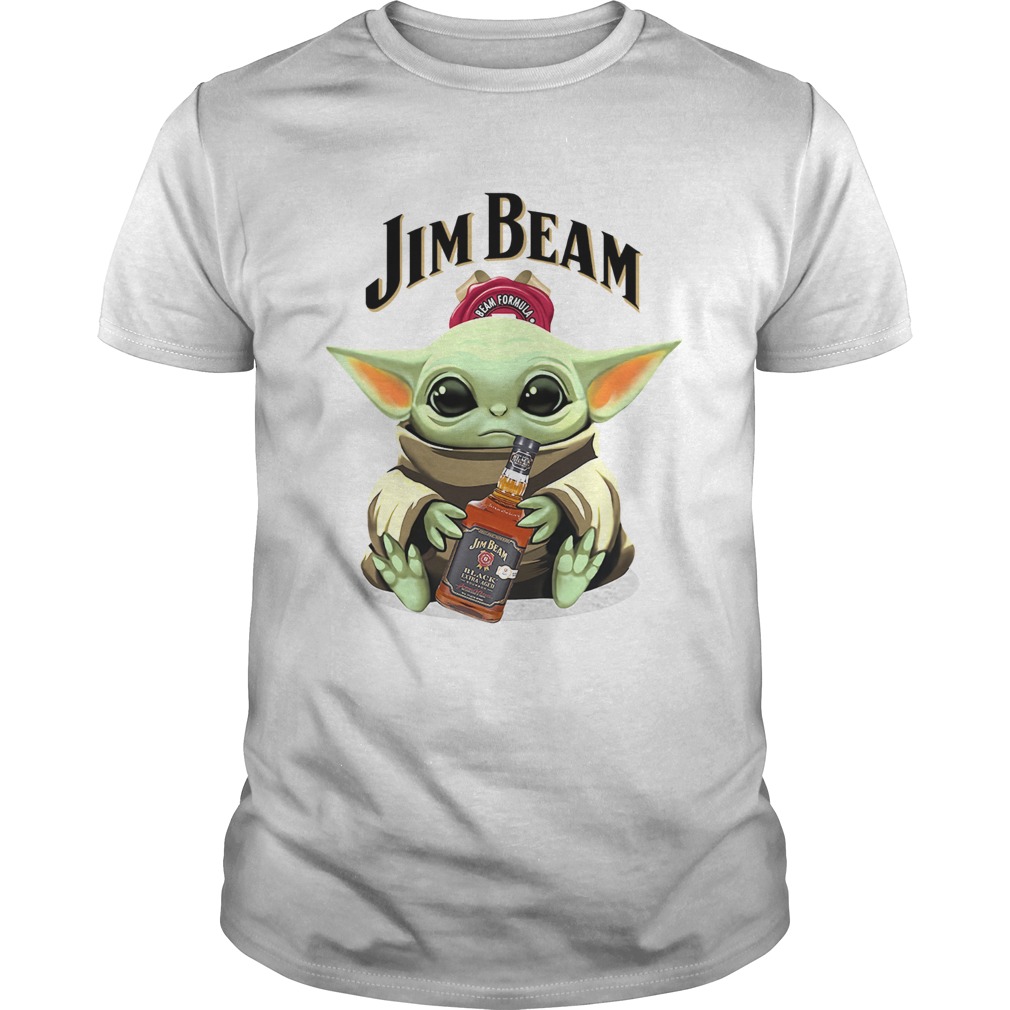 Baby Yoda Hug Jim Beam shirt