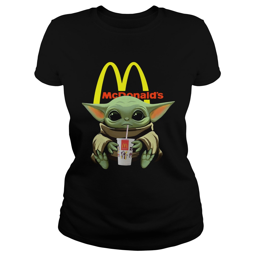 Baby Yoda Hug Mcdonalds Classic Ladies