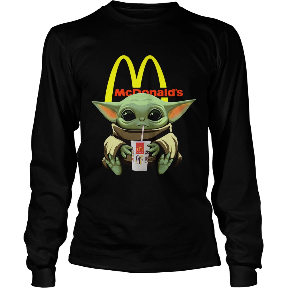 Baby Yoda Hug Mcdonalds LongSleeve